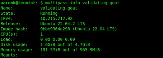 Multipass – Run Instance with Settings