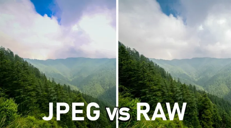 Sự khác nhau giữa ảnh JPEG và RAW