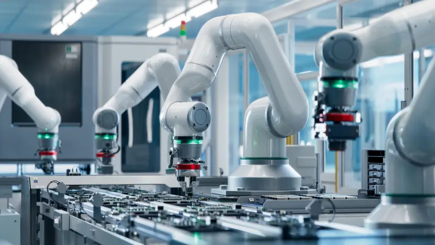 Nhà máy không dây: 5G có thể giúp robot công nghiệp tự do thay đổi vị trí làm việc